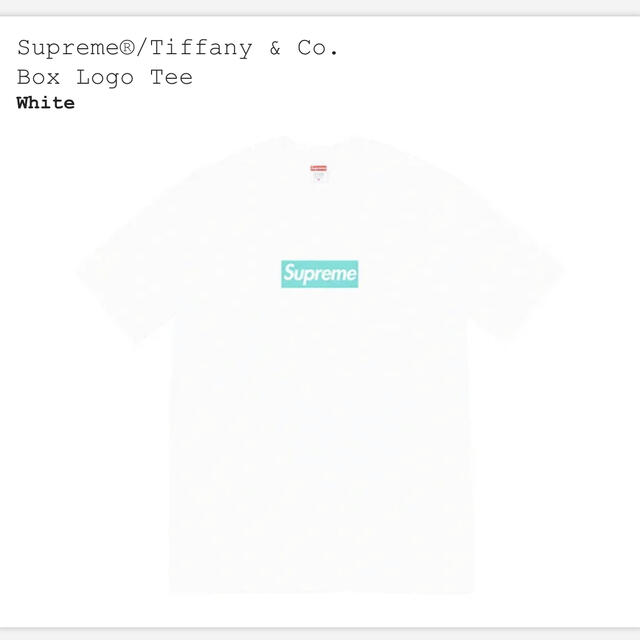 Supreme Tiffany & Co. Box Logo Tee Mサイズ