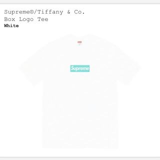 シュプリーム(Supreme)のSupreme Tiffany & Co. Box Logo Tee Mサイズ(Tシャツ/カットソー(半袖/袖なし))