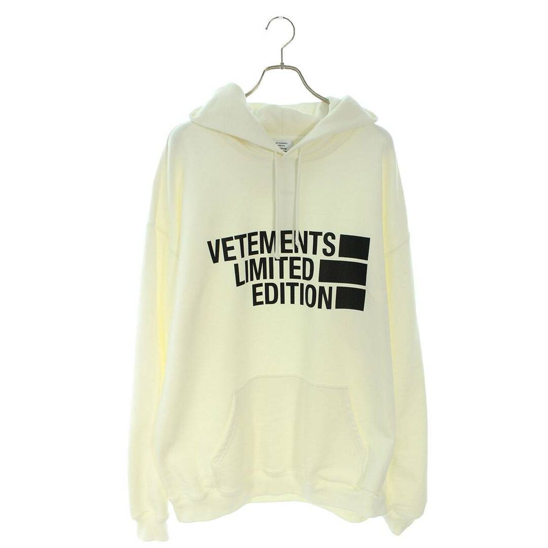 新品 VETEMENTS ロゴパーカーL