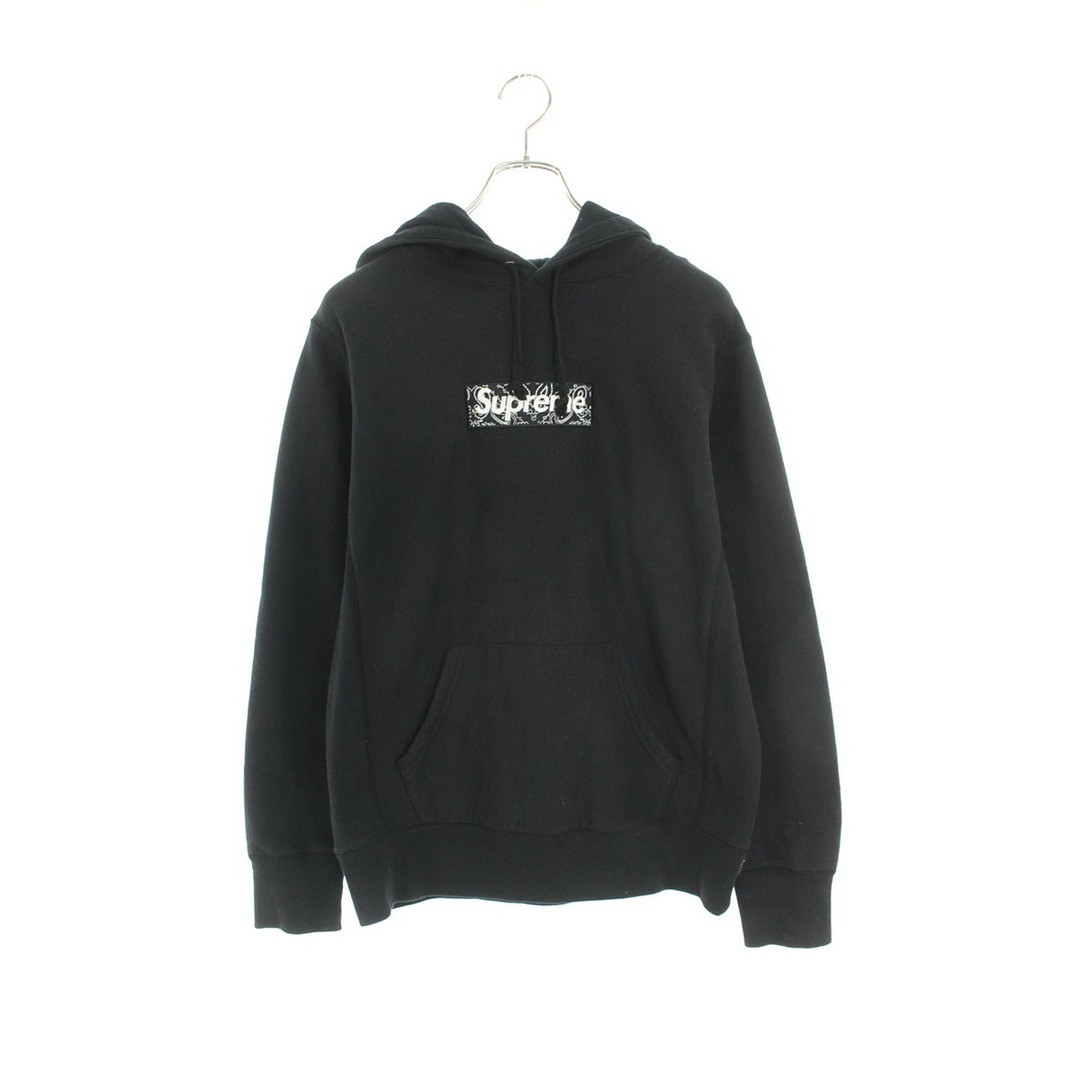 シュプリーム 19AW Bandana Box Logo Hooded Sweatshirt バンダナボックスロゴプルオーバーパーカー  メンズ S