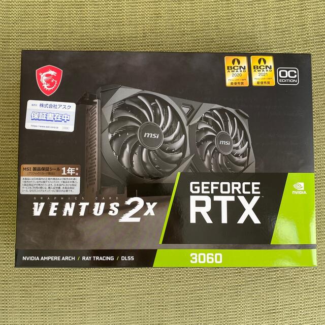 GeForce RTX 3060 VENTUS 2X 12G OC（LHR）