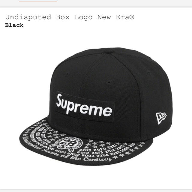 Supreme(シュプリーム)のSUPREME Boxlogo New Era BLACK7-1/4 メンズの帽子(キャップ)の商品写真