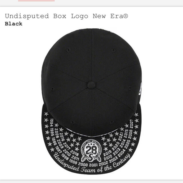 Supreme(シュプリーム)のSUPREME Boxlogo New Era BLACK7-1/4 メンズの帽子(キャップ)の商品写真