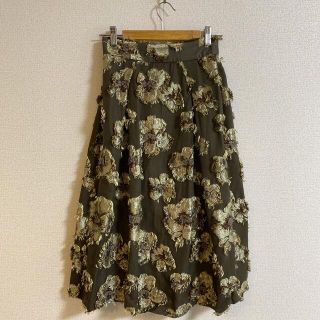 ユナイテッドアローズ(UNITED ARROWS)の花柄ロングスカート 花柄スカート　フラワー(ロングスカート)