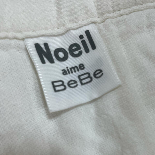 BEBE Noeil(ベベノイユ)のNoeil BeBe シャツ　白シャツ　120 羽織 キッズ/ベビー/マタニティのキッズ服男の子用(90cm~)(ジャケット/上着)の商品写真