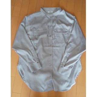 アーバンリサーチ(URBAN RESEARCH)のURBAN RESEARCH ITEMS バンドカラードルマンシャツ グレー(シャツ/ブラウス(長袖/七分))