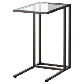 イケア(IKEA)のIKEA【ヴィットショー】ガラステーブル(コーヒーテーブル/サイドテーブル)