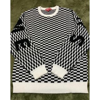 シュプリーム(Supreme)のSupreme Back Logo Sweater Checkerboard(ニット/セーター)