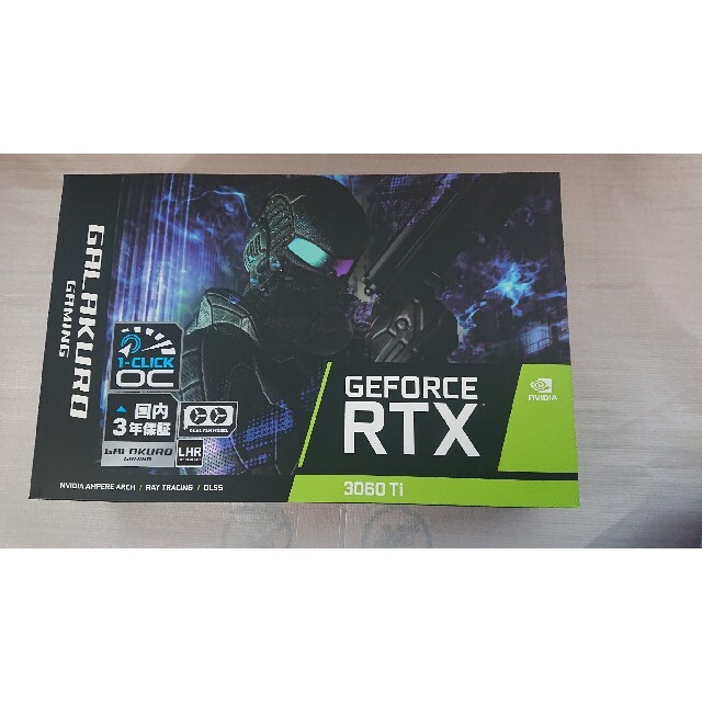 未開封送込み 玄人志向 GG-RTX3060Ti-E8GB/DF/LHR