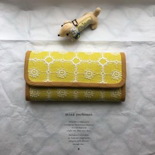 ミナペルホネン(mina perhonen)のハンドメイド☆長財布☆ミナペルホネン アネモネ yellow☆(財布)