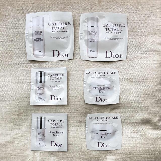 Dior(ディオール)のディオール カプチュール トータル   シリーズ　６点セット コスメ/美容のキット/セット(サンプル/トライアルキット)の商品写真