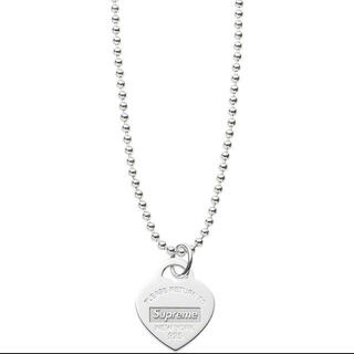 Supreme Tiffany Oval Tag Pearl Necklace