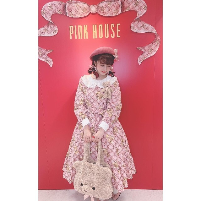 PINK HOUSE - 限定！ピンクハウス misako&erinko ピンクリトルテディワンピース