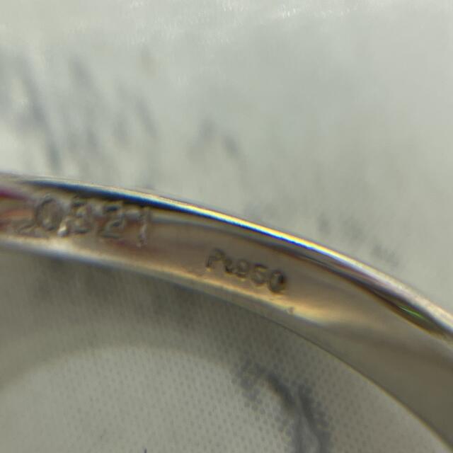【新品】Pt950 ダイヤモンドリング 8号 0.321ct【34】 レディースのアクセサリー(リング(指輪))の商品写真
