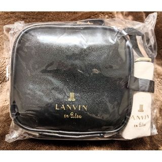 ランバンオンブルー(LANVIN en Bleu)のランバン　レザーポーチとミニバックチャーム(ポーチ)