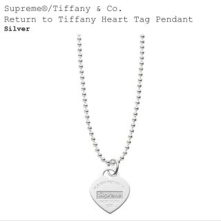 シュプリーム(Supreme)の即発送　supreme Tiffany&Co.Heart Tag Pendant(ネックレス)