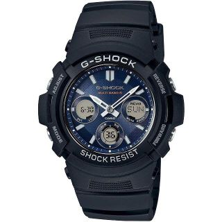 ジーショック(G-SHOCK)の値下！新品 送料無料 G-SHOCK 電波ソーラー AWG-M100SB-2A(腕時計(デジタル))