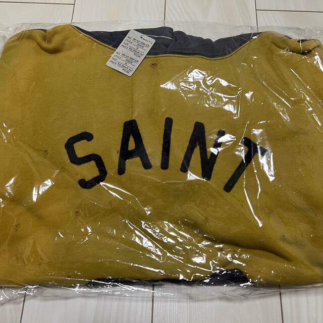 SAINTMICHAEL HOODIE FELT / YELxNVY XL