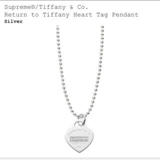 シュプリーム(Supreme)のSupreme Tiffany Heart Tag Pendant(ネックレス)