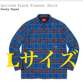 Supreme - Supreme Quilted Plaid Flannel Shirt Lサイズの通販 by ...