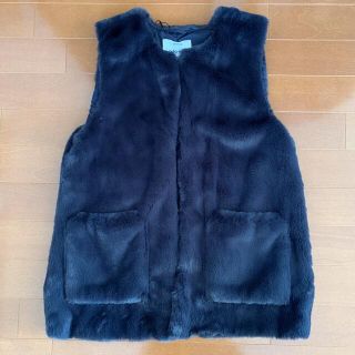 ザラ(ZARA)のZARA ザラ　フェイクファー　ベスト　ジレ　レディース　秋　冬　新品　タグ付き(ベスト/ジレ)