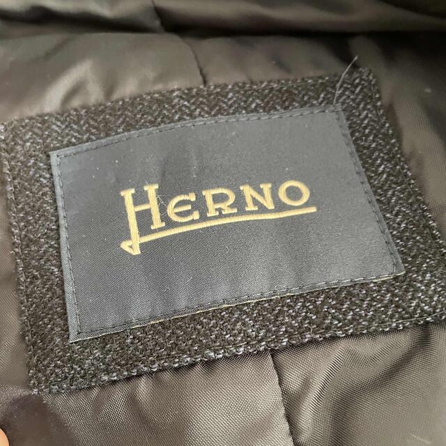 HERNO(ヘルノ)のヘルノ　ステンカラーコート　46  ヘリンボーン　定価約83,000円 メンズのジャケット/アウター(ステンカラーコート)の商品写真