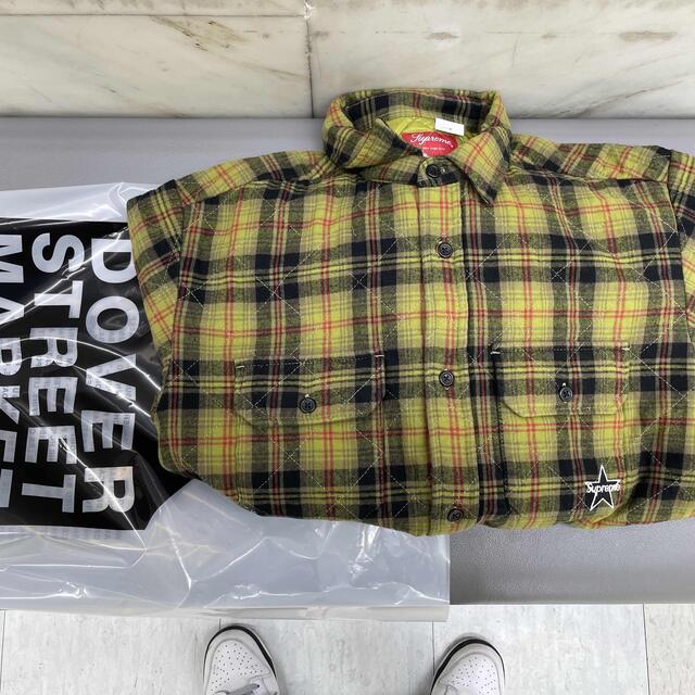 Supreme Quilted Plaid Flannel Shirt S 1