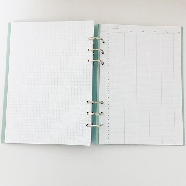 Filofax(ファイロファックス)のFilofax ファイロファックス クリップブック A5 ミント インテリア/住まい/日用品の文房具(ファイル/バインダー)の商品写真