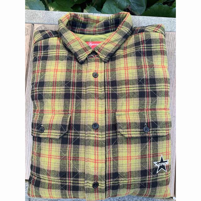 Supreme Quilted Plaid Flannel Shirt Mサイズ 1