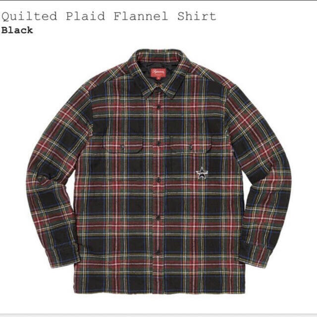 supreme quilted plaid flannel shirt M