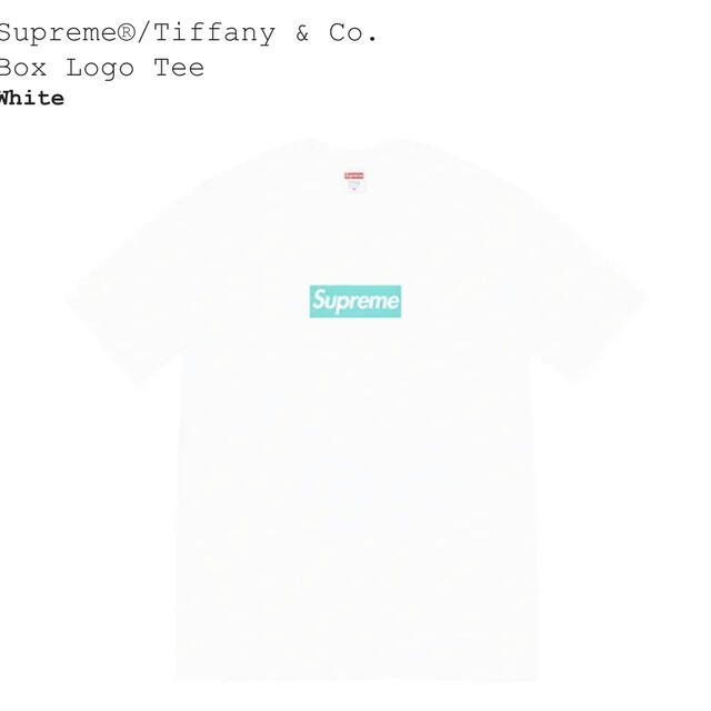 supreme tiffany&co BOX LOGO TEE S sizeトップス