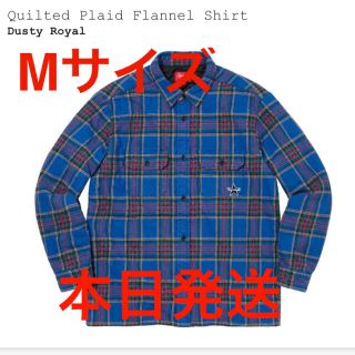 Supreme Quilted Flannel Shirt White M