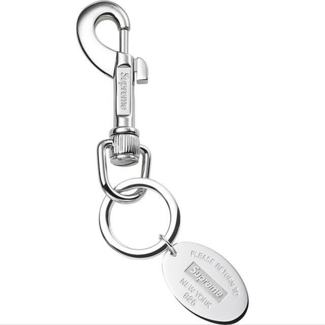 supreme tiffany&Co Oval Tag Keyring