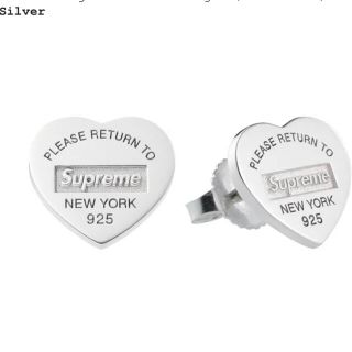 ティファニー(Tiffany & Co.)のSupreme Tiffany Heart Tag Stud Earrings(ピアス(両耳用))