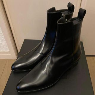 サンローラン(Saint Laurent)の新品未使用　SAINT LAURENT ジップブーツ　ヒールブーツ　サンローラン(ブーツ)