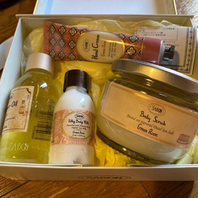 SABON(サボン)のSABON グリーンローズ コスメ/美容のボディケア(ボディスクラブ)の商品写真