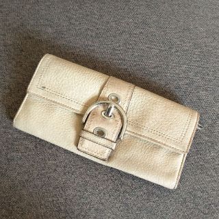 コーチ(COACH)のCOACH コーチ 長財布 本革 ホワイト(財布)