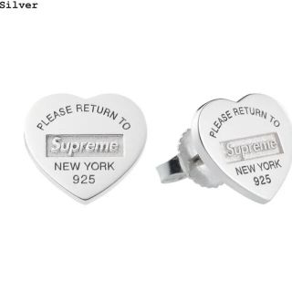 ティファニー(Tiffany & Co.)のSupreme Tiffany Heart Tag Stud Earrings(ピアス(両耳用))