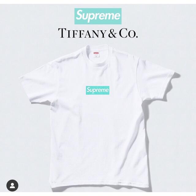 新品即決 Supreme Tiffany & Co. Box Logo Tee Lサイズ Tシャツ
