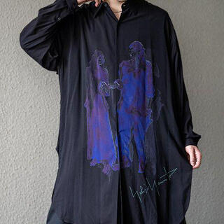 ヨウジヤマモト(Yohji Yamamoto)のyohjiyamamoto20ss 朝倉手繋ぎシャツ(シャツ)