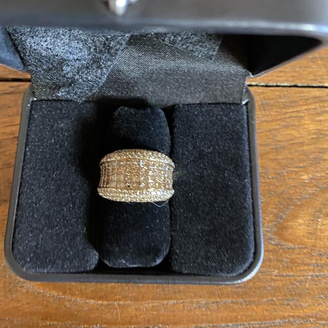ゆい様専用　⭐️お値下げ⭐️  K18YGブラウンダイヤモンドリング レディースのアクセサリー(リング(指輪))の商品写真