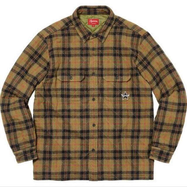 supreme quilted plaid flannel shirt M 最高の 12747円引き hachiman ...