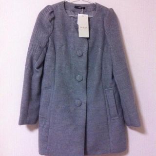 デュラス(DURAS)のDURAS♡ノーカラーコート♡新品♡(ロングコート)