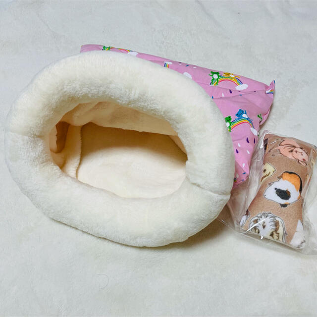 自分で入れる寝袋(ミニ枕付き) その他のペット用品(小動物)の商品写真