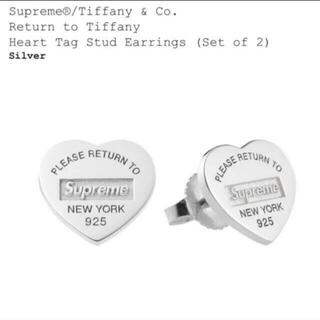 シュプリーム(Supreme)のsupreme Tiffany Heart Tag Stud Earrings(イヤリング)