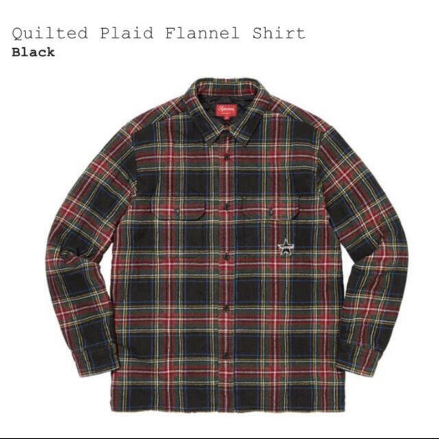 Lサイズ　supreme quilted plaid flannel shirtトップス