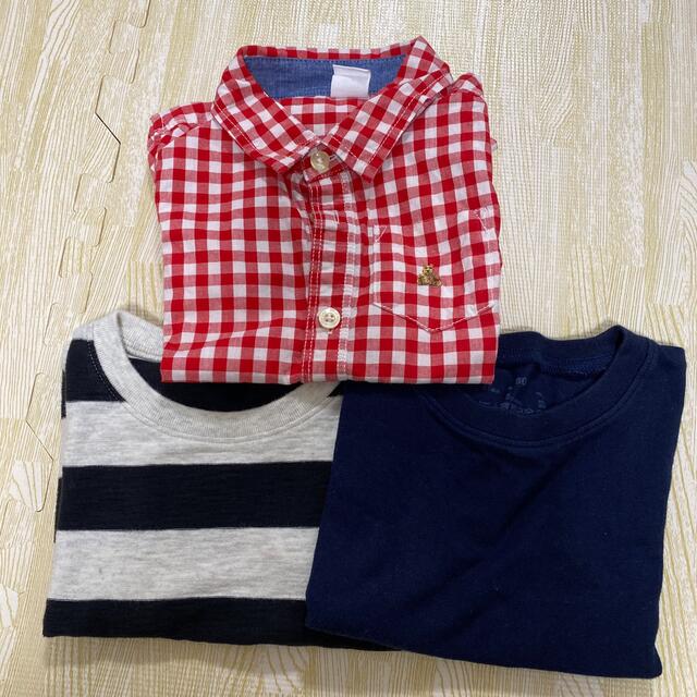 babyGAP(ベビーギャップ)の半袖　シャツ　キッズ　80 キッズ/ベビー/マタニティのキッズ服男の子用(90cm~)(Tシャツ/カットソー)の商品写真