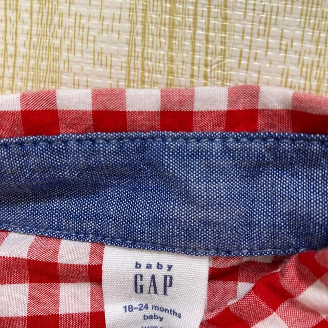 babyGAP(ベビーギャップ)の半袖　シャツ　キッズ　80 キッズ/ベビー/マタニティのキッズ服男の子用(90cm~)(Tシャツ/カットソー)の商品写真