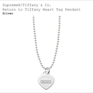 シュプリーム(Supreme)のSupreme Tiffany Heart Tag Pendant(ネックレス)