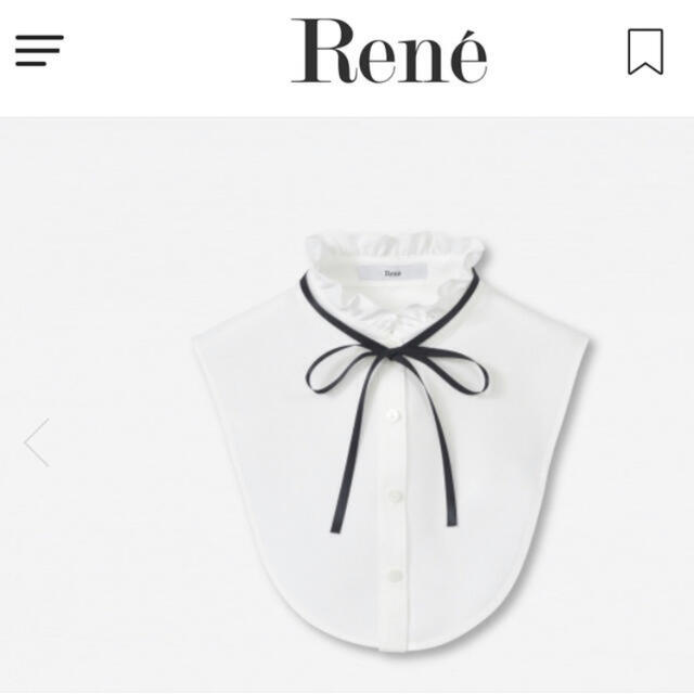 美品　ルネ　Rene ニットトップス　リボン　レース　ピンク